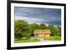 Scandinavian House with Grass Covered Roof-Lamarinx-Framed Photographic Print