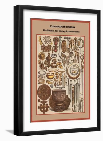 Scandinavian Jewelry the Middle Age Viking Accoutrements-Friedrich Hottenroth-Framed Art Print