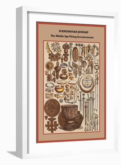 Scandinavian Jewelry the Middle Age Viking Accoutrements-Friedrich Hottenroth-Framed Art Print