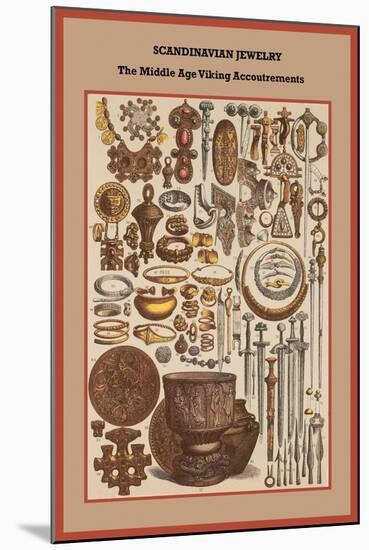 Scandinavian Jewelry the Middle Age Viking Accoutrements-Friedrich Hottenroth-Mounted Art Print