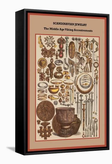 Scandinavian Jewelry the Middle Age Viking Accoutrements-Friedrich Hottenroth-Framed Stretched Canvas