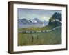 Scandinavian landscape by Nikolai Astrup-Nikolai Astrup-Framed Giclee Print