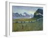 Scandinavian landscape by Nikolai Astrup-Nikolai Astrup-Framed Giclee Print