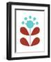 Scandinavian Turquoise Flower-Anita Nilsson-Framed Art Print