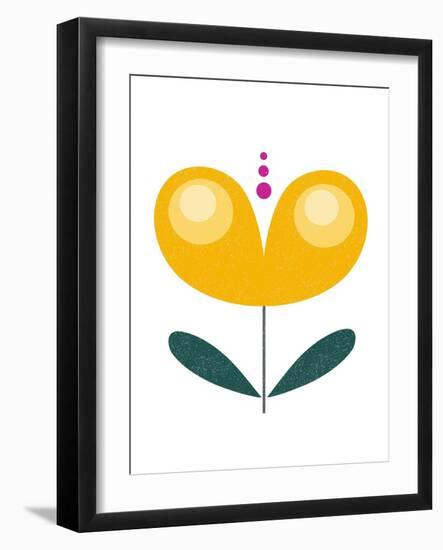 Scandinavian Yellow Flower-Anita Nilsson-Framed Art Print