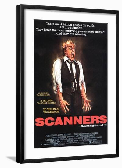 Scanners, Michael Ironside, 1981-null-Framed Art Print