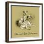 Scar And Julie-Dalmations-Lucy Dawson-Framed Art Print