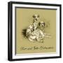 Scar And Julie-Dalmations-Lucy Dawson-Framed Art Print