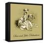 Scar And Julie-Dalmations-Lucy Dawson-Framed Stretched Canvas