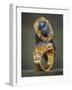 Scarab Bracelet, from the Tomb of Tutankhamun, New Kingdom (Gold and Lapis Lazuli)-Egyptian 18th Dynasty-Framed Giclee Print