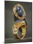 Scarab Bracelet, from the Tomb of Tutankhamun, New Kingdom (Gold and Lapis Lazuli)-Egyptian 18th Dynasty-Mounted Giclee Print