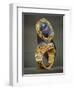 Scarab Bracelet, from the Tomb of Tutankhamun, New Kingdom (Gold and Lapis Lazuli)-Egyptian 18th Dynasty-Framed Premium Giclee Print