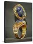 Scarab Bracelet, from the Tomb of Tutankhamun, New Kingdom (Gold and Lapis Lazuli)-Egyptian 18th Dynasty-Stretched Canvas