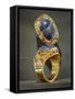 Scarab Bracelet, from the Tomb of Tutankhamun, New Kingdom (Gold and Lapis Lazuli)-Egyptian 18th Dynasty-Framed Stretched Canvas