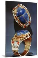 Scarab Bracelet from Tutankhamun's Tomb, 14th Century Bc-null-Mounted Photographic Print