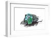 Scarabidae Beetle from Peru Oxysternus Selenium-Darrell Gulin-Framed Photographic Print