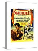 Scaramouche, Eleanor Parker, Stewart Granger, (Belgian Poster Art), 1952-null-Stretched Canvas