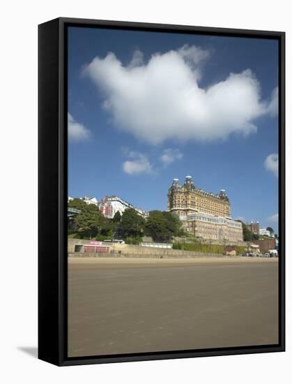 Scarborough Beach, Scarborough, North Yorkshire, England, United Kingdom, Europe-Wogan David-Framed Stretched Canvas