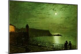 Scarborough by Moonlight from the Steps of the Grand Hotel-John Atkinson Grimshaw-Mounted Giclee Print