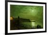 Scarborough by Moonlight from the Steps of the Grand Hotel-John Atkinson Grimshaw-Framed Premium Giclee Print