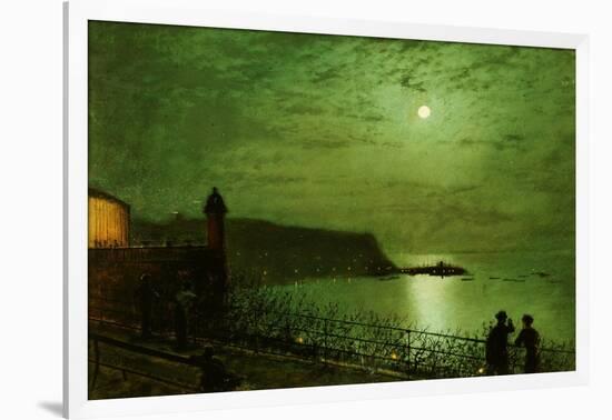 Scarborough by Moonlight from the Steps of the Grand Hotel-John Atkinson Grimshaw-Framed Giclee Print