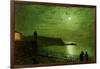 Scarborough by Moonlight from the Steps of the Grand Hotel-John Atkinson Grimshaw-Framed Giclee Print