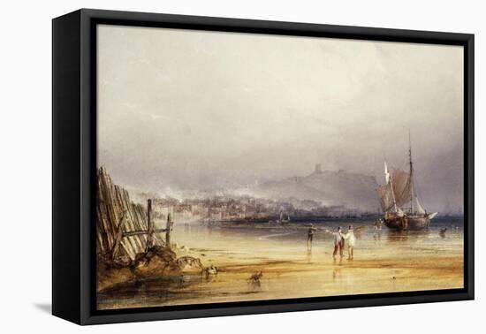 Scarborough Castle from the South, 1838-Anthony Vandyke Copley Fielding-Framed Stretched Canvas