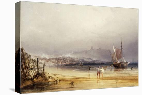 Scarborough Castle from the South, 1838-Anthony Vandyke Copley Fielding-Stretched Canvas