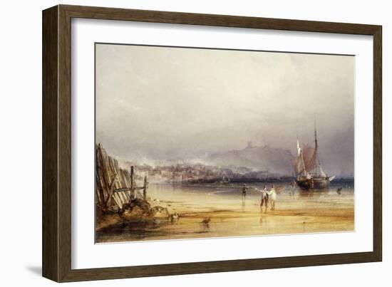 Scarborough Castle from the South, 1838-Anthony Vandyke Copley Fielding-Framed Giclee Print