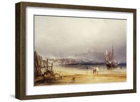 Scarborough Castle from the South, 1838-Anthony Vandyke Copley Fielding-Framed Giclee Print