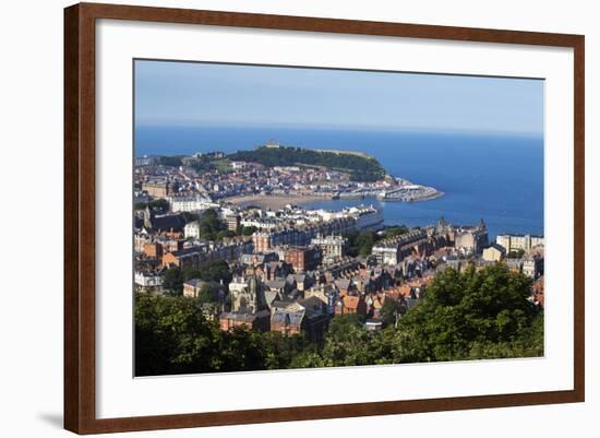 Scarborough from Olivers Mount, North Yorkshire, Yorkshire, England, United Kingdom, Europe-Mark Sunderland-Framed Photographic Print