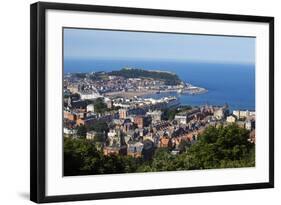 Scarborough from Olivers Mount, North Yorkshire, Yorkshire, England, United Kingdom, Europe-Mark Sunderland-Framed Photographic Print