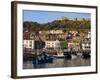 Scarborough, Harbour and Seaside Resort with Castle on the Hill, Yorkshire, England-Adina Tovy-Framed Photographic Print