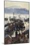 Scarborough Harbour-Ernest W Haslehust-Mounted Art Print