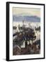 Scarborough Harbour-Ernest W Haslehust-Framed Art Print