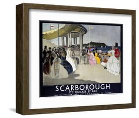 Scarborough, It's Quicker by Rail-null-Framed Art Print