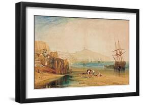 Scarborough, Morning, Boys Catching Crabs, C. 1810-J. M. W. Turner-Framed Giclee Print