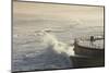 Scarborough South Bay rough seas and sea defences, Scarborough, North Yorkshire, Yorkshire, England-John Potter-Mounted Photographic Print