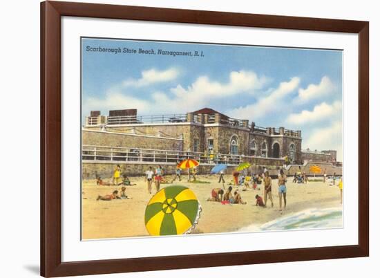 Scarborough State Beach, Narragansett, Rhode Island-null-Framed Premium Giclee Print