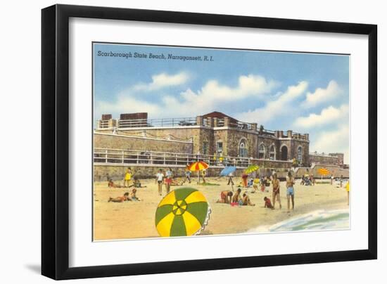 Scarborough State Beach, Narragansett, Rhode Island-null-Framed Art Print