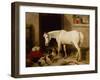 Scarbro, an Old Cover Hack-Edwin Landseer-Framed Giclee Print