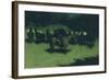 Scare in a Pack Train, 1908-Frederic Remington-Framed Premium Giclee Print