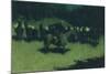 Scare in a Pack Train, 1908-Frederic Remington-Mounted Premium Giclee Print