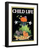 Scarecrow - Child Life, October 1931-Keith Ward-Framed Giclee Print