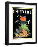 Scarecrow - Child Life, October 1931-Keith Ward-Framed Premium Giclee Print