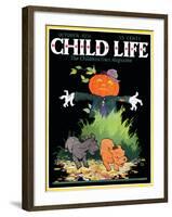 Scarecrow - Child Life, October 1931-Keith Ward-Framed Giclee Print