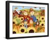 Scarecrow Family-MAKIKO-Framed Giclee Print