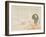 Scarecrow in a Rice Field, 1862-Unrei-Framed Premium Giclee Print