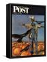 "Scarecrow," Saturday Evening Post Cover, October 26, 1946-John Atherton-Framed Stretched Canvas