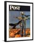 "Scarecrow," Saturday Evening Post Cover, October 26, 1946-John Atherton-Framed Giclee Print